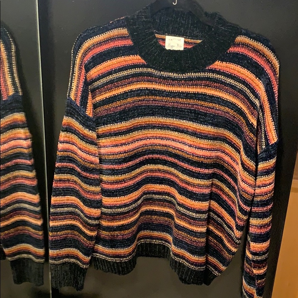 Hippie rose crew neck sweater
